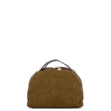 Borbonese Sexy Bag Small camoscio OP Cumino Ebano - 1