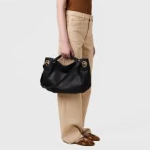 Borbonese London Hobo Medium Nero - 2