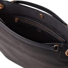Borbonese London Hobo Medium Nero - 5