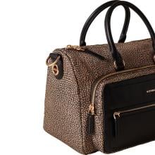 Borbonese B-Club bauletto medium OP Naturale Nero - 910103460286X11 - 4