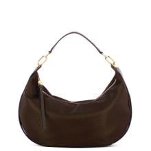 Borbonese Hobo bag medium Cioccolato - 91010220AH1219 - 1