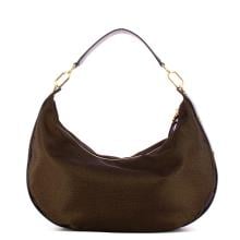 Borbonese Hobo bag medium Cioccolato - 91010220AH1219 - 3
