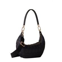 Borbonese Hobo Bag Honey Small Dark Black - 91010129AH1Y66 - 2