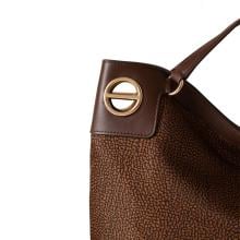 Borbonese London Hobo Medium Castagno - 910102620195264 - 4