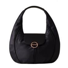 Borbonese Borsa Hobo Medium Dark Black - 91010120AJ0Y66 - 1