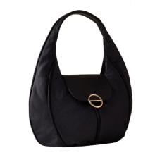Borbonese Borsa Hobo Medium Dark Black - 91010120AJ0Y66 - 3