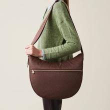 Borbonese Borsa Luna Bag Medium con taschino Noisette - 934109I15038 - 2