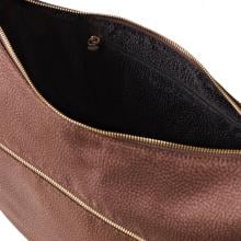 Borbonese Borsa Luna Bag Medium con taschino Noisette - 934109I15038 - 5