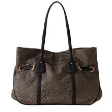 Borbonese Prive shopping large OP Naturale Nero - 91010230AH1M32 - 3