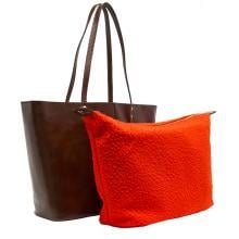 The Bridge Lisa Shopping bag Moka Oro - 042006E6 TV - 5