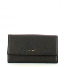Coccinelle Portafoglio Metallic Soft Noir - 1