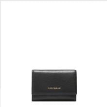 Coccinelle Portafoglio Metallic Soft Noir - 1