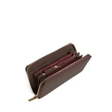 Coccinelle Portafoglio Metallic Soft Large Zip Around Brunette - 2