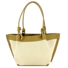Coccinelle Shopper Finn canvas Natural Seagrass - 3