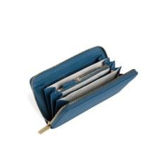 Coccinelle Portafoglio Metallic Soft Large Zip Around Deep Blue - 3