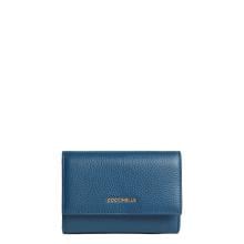 Coccinelle Portafoglio Medio Metallic Soft Deep Blue - 1