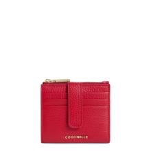 Coccinelle Porta Tessere Metallic Soft Small Scarlet - 1