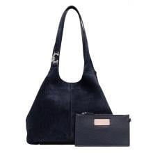 Coccinelle Borsa a spalla C-Easy Suede Midnight Blue - 1