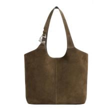 Coccinelle Borsa a spalla C-Easy Suede Fango - 1