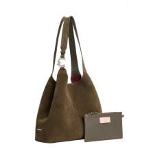 Coccinelle Borsa a spalla C-Easy Suede Fango - 2