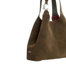 Coccinelle Borsa a spalla C-Easy Suede Fango - 3