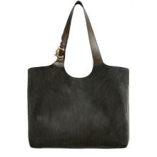 Coccinelle Borsa a spalla C-Easy corduroy Large Fango - 1