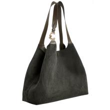 Coccinelle Borsa a spalla C-Easy corduroy Large Fango - 2