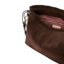 Coccinelle Borsa a spalla Lidia Suede Medium Brunette - 5