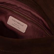 Coccinelle Borsa a spalla Lidia Suede Small Brunette - 4
