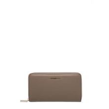 Coccinelle Portafoglio Metallic Soft Large Zip Around Warm Taupe - 1