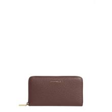 Coccinelle Portafoglio Metallic Soft Large Zip Around Berry - 1