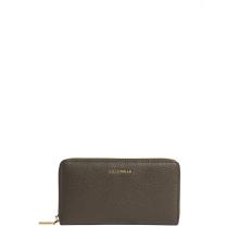 Coccinelle Portafoglio Metallic Soft Large Zip Around Fango - 1