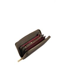 Coccinelle Portafoglio Metallic Soft Large Zip Around Fango - 2