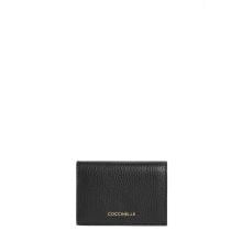 Coccinelle Portafoglio Metallic Soft Small Noir - 1
