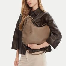 Coccinelle Rebekka hobo bag piccola Warm Taupe - E1T95130201 N59 - 2