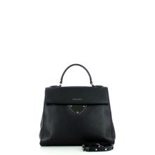 Leather Handbag-NERO-UN
