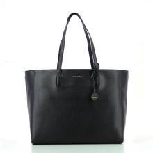 Shoulderbag in leather Saffiano-NOIR-UN