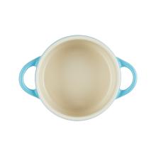 Le Creuset Mini Coccotte Rotonda 10 cm Blu Caribe - 5