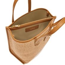 Furla Borsa a mano Divide It S Toni Naturale Tabacco - 4