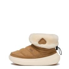 Flower Mountain Stivaletti Fami Mid Suede Shearling Brown - 1