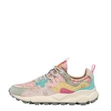 Flower Mountain Sneakers Donna Yamano 3 Suede/Nylon Leo Sage Pink Yellow - 1