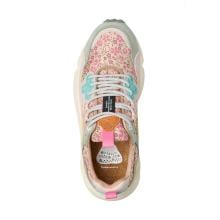 Flower Mountain Sneakers Donna Yamano 3 Suede/Nylon Leo Sage Pink Yellow - 3