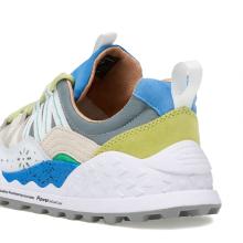 Flower Mountain Sneakers Uomo Washi Suede/Nylon Grey White Azure - 5