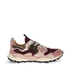 Flower Mountain Sneakers Donna Yamano 3 Suede/Woolen Knitting Purple Pink Brown - 3