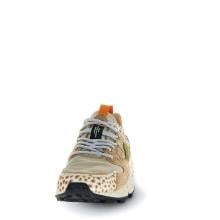 Flower Mountain Sneakers Donna Yamano 3 Cow Velour Beige Cognac Brown - 4