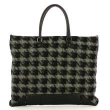 Gabs Borsa Aretha L Tessuto Nappa Nero Grigio - 1