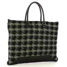 Gabs Borsa Aretha L Tessuto Nappa Nero Grigio - 2