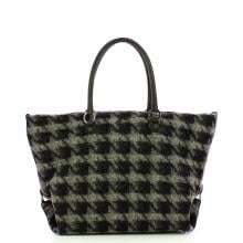 Gabs Borsa Aretha L Tessuto Nappa Nero Grigio - 6