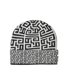Gaëlle Cuffia Jacquard Monogram Nero Offwhite - 1