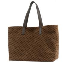 Gherardini Shopper grande in camoscio monogram Toffee - GHB0313 TOFFEE - 3